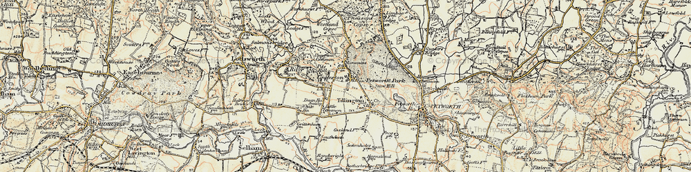 Old map of Upperton in 1897-1900
