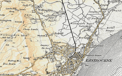 Old map of Upperton in 1898