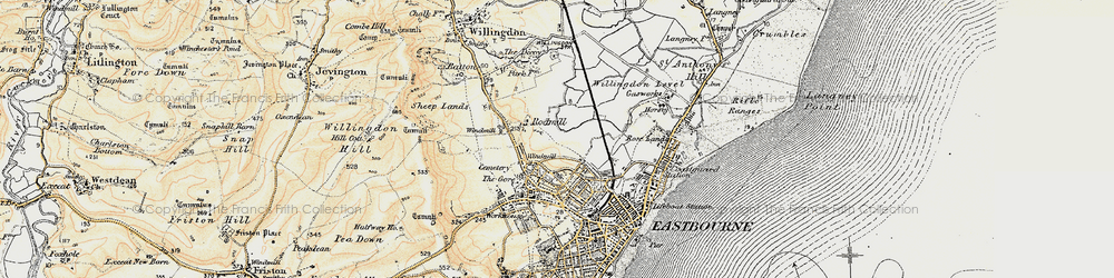 Old map of Upperton in 1898