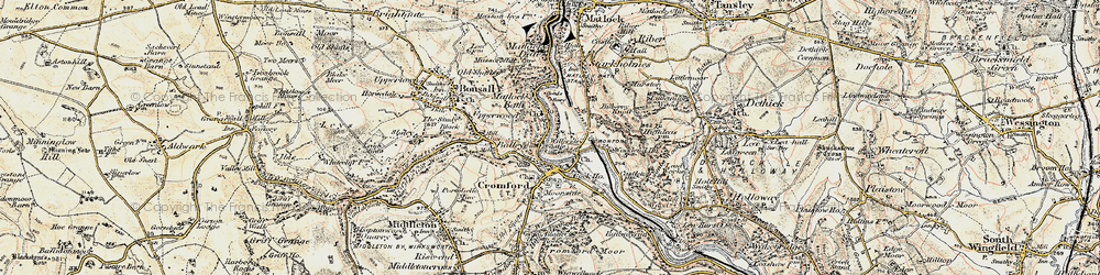 Old map of Bilberry Knoll in 1902-1903