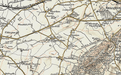Old map of Uppington in 1902