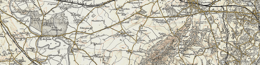 Old map of Uppington in 1902