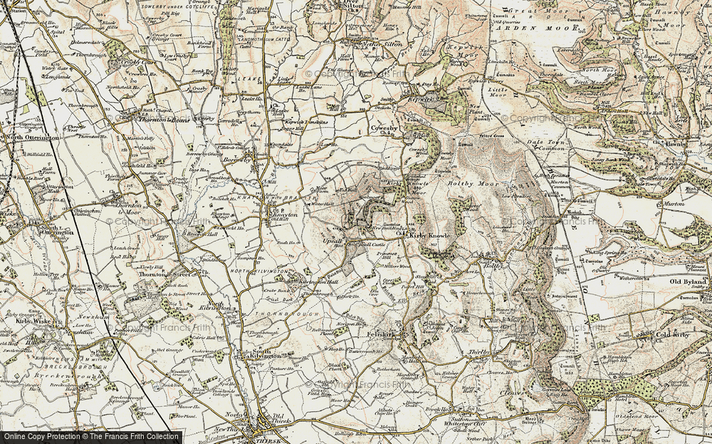 Old Map of Upsall, 1903-1904 in 1903-1904