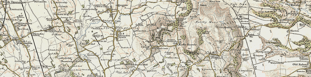 Old map of Upsall in 1903-1904