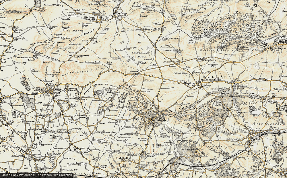 Old Map of Upton, 1897-1899 in 1897-1899