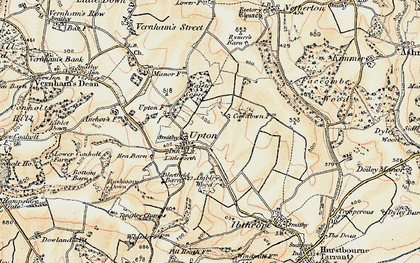 Old map of Upton in 1897-1900