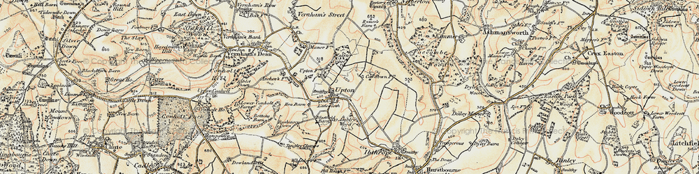 Old map of Upton in 1897-1900