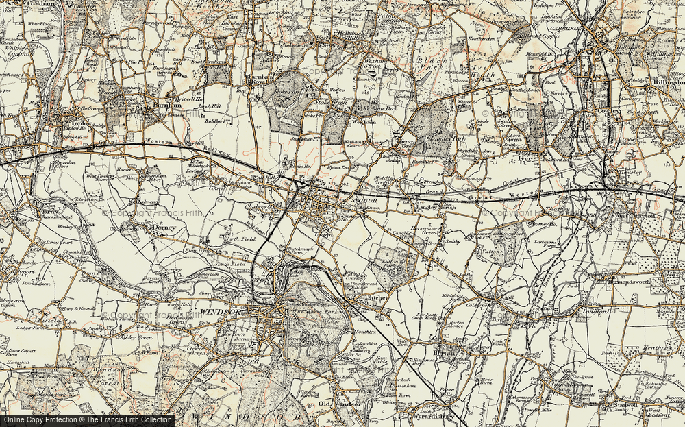 Old Map of Upton, 1897-1909 in 1897-1909