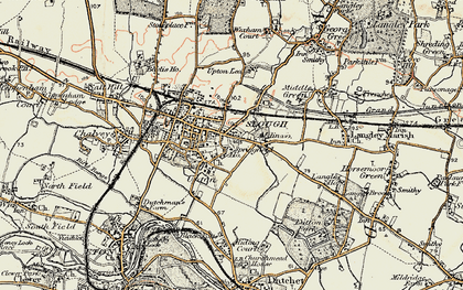 Old map of Upton in 1897-1909