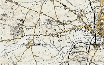 Old map of Upton in 1898-1901