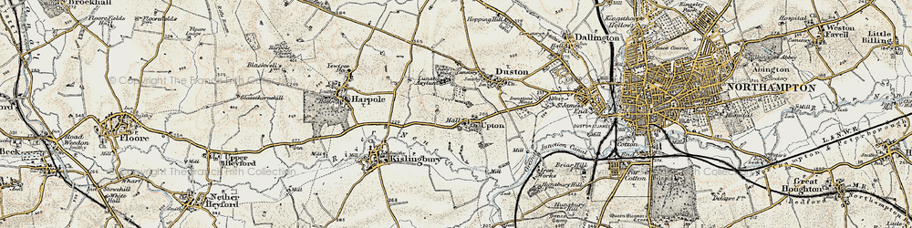 Old map of Upton in 1898-1901