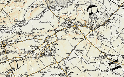 Old map of Alwyn Lawn Ho in 1898