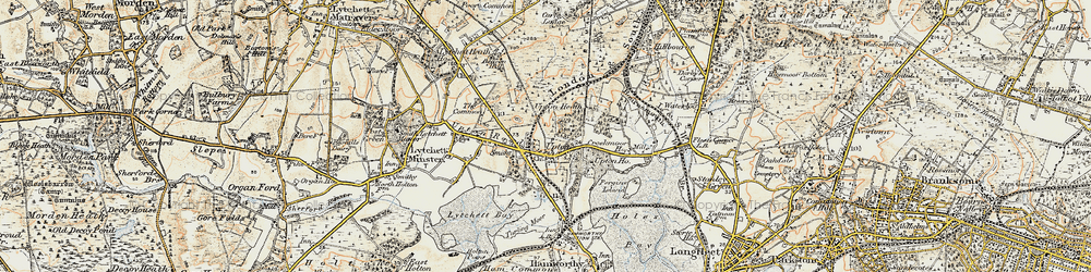 Old map of Upton in 1899-1909