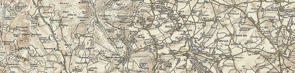 Old map of Upton in 1900