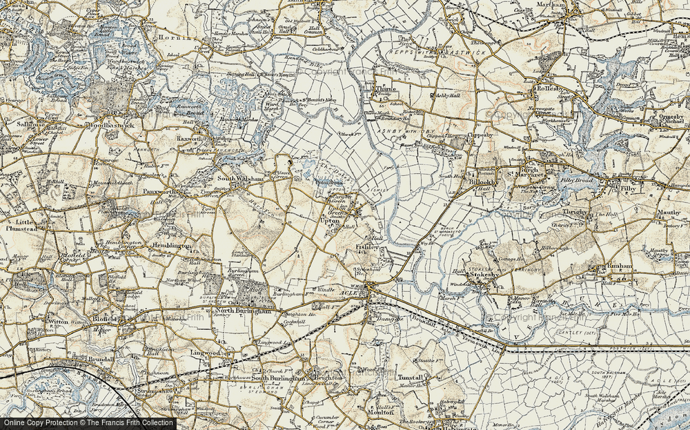 Old Map of Upton, 1901-1902 in 1901-1902