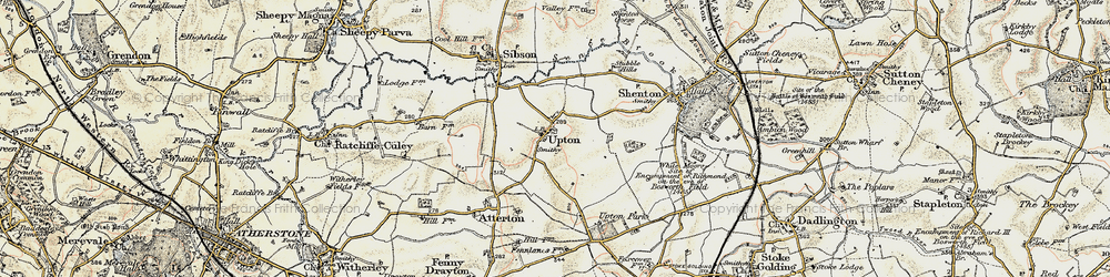 Old map of Upton in 1901-1903