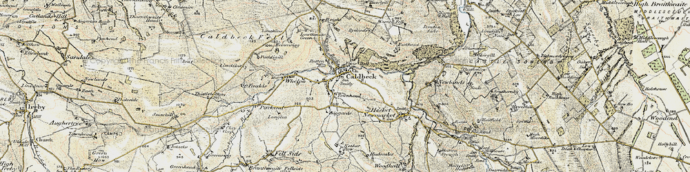 Old map of Biggards in 1901-1904