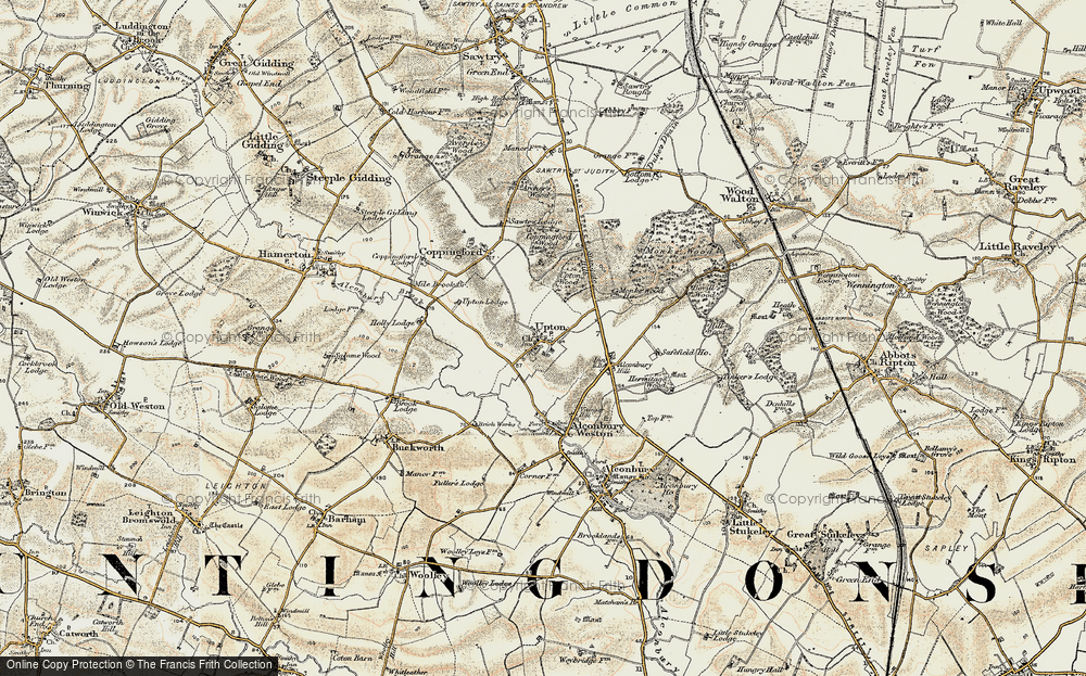 Old Map of Upton, 1901 in 1901