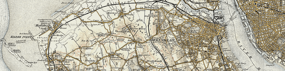 Old map of Upton in 1902-1903