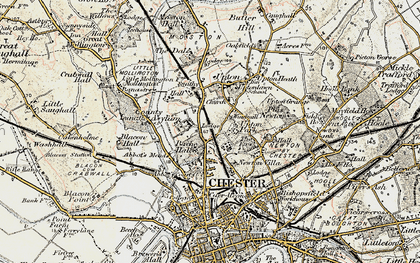 Old map of Upton in 1902-1903