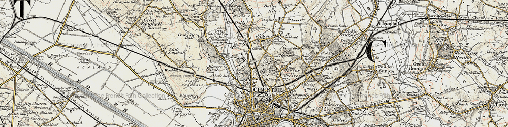 Old map of Upton in 1902-1903