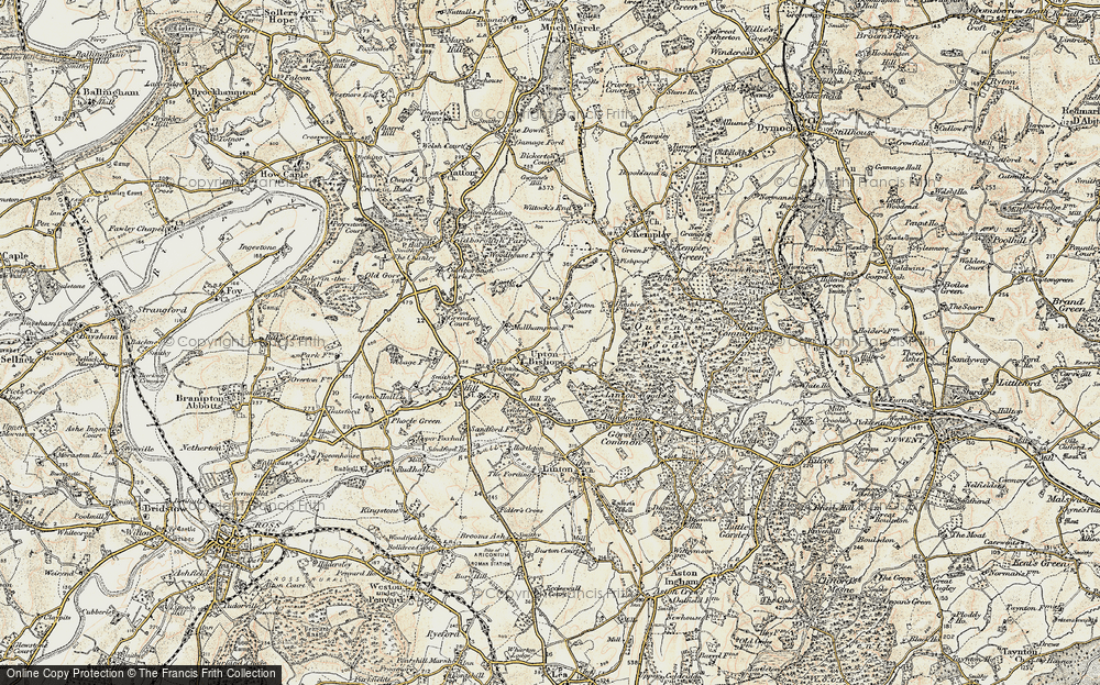 Old Map of Upton Bishop, 1899-1900 in 1899-1900