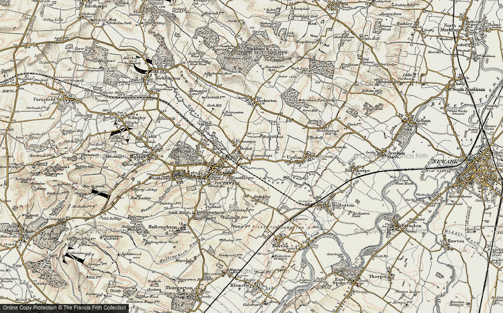 Old Map of Upton Field, 1902-1903 in 1902-1903