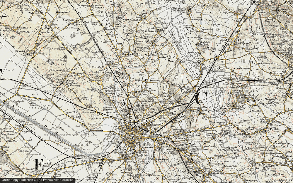 Old Map of Upton Heath, 1902-1903 in 1902-1903