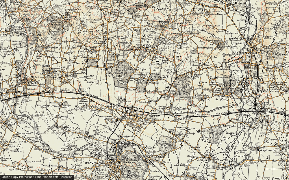 Old Map of Upton Lea, 1897-1909 in 1897-1909
