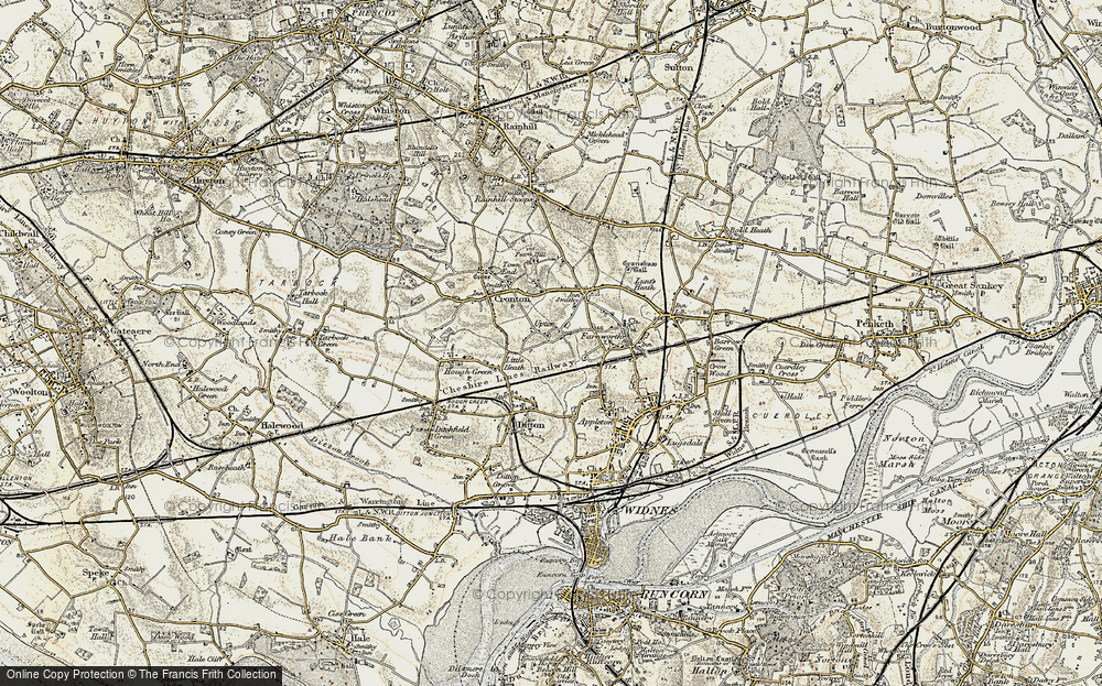 Old Map of Upton Rocks, 1903 in 1903
