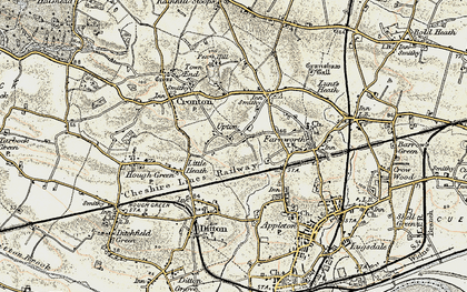 Old map of Upton Rocks in 1903
