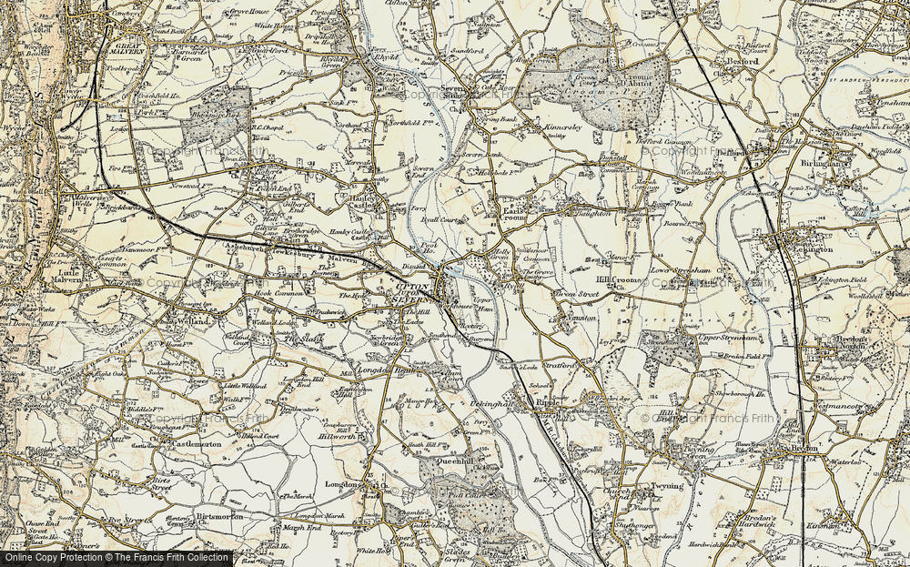 Old Map of Upton upon Severn, 1899-1901 in 1899-1901