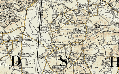 Old map of Urdimarsh in 1899-1901