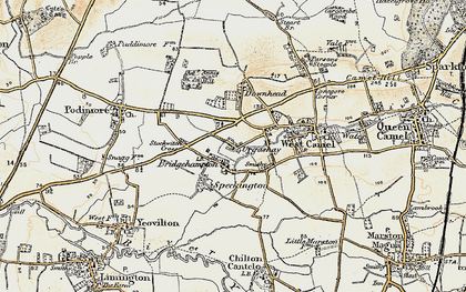 Old map of Urgashay in 1899