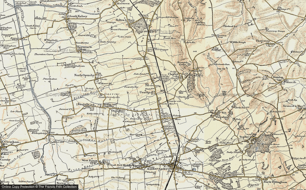 Old Map of Usselby, 1903 in 1903