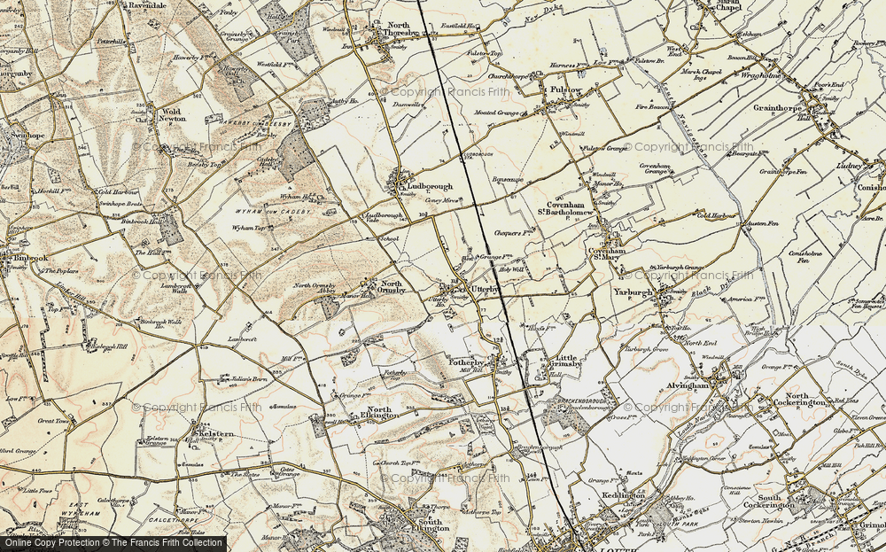 Old Map of Utterby, 1903 in 1903