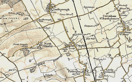Old map of Utterby in 1903