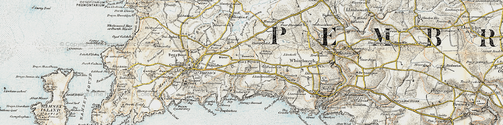Old map of Vachelich in 0-1912