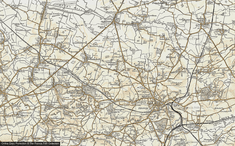 Old Map of Vagg, 1899 in 1899