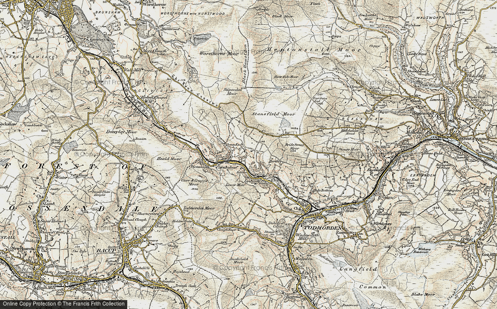 Old Map of Vale, 1903 in 1903