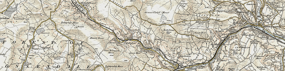 Old map of Vale in 1903