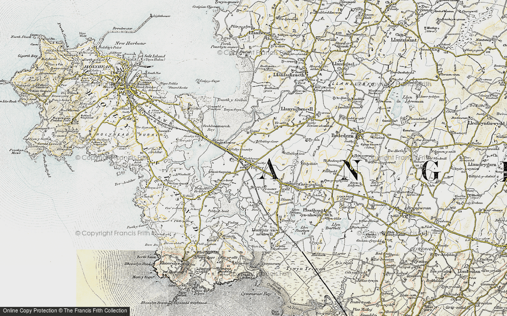 Old Map of Valley, 1903-1910 in 1903-1910