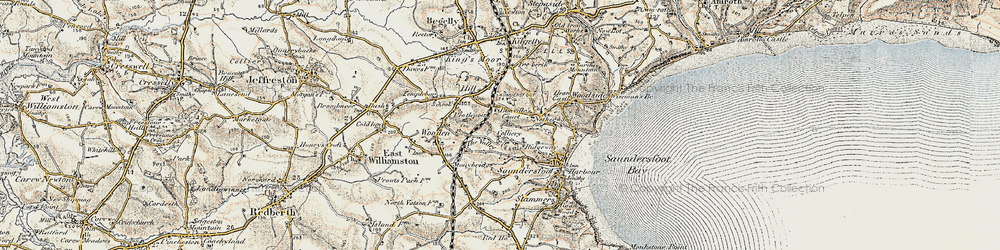 Old map of Valley, The in 1901
