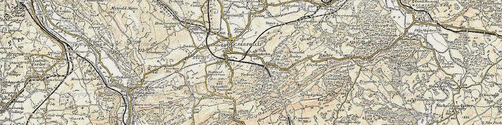 Old map of Van in 1899-1900