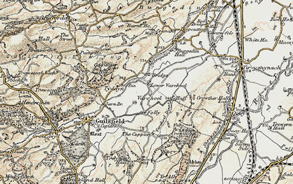 Old map of Varchoel in 1902-1903