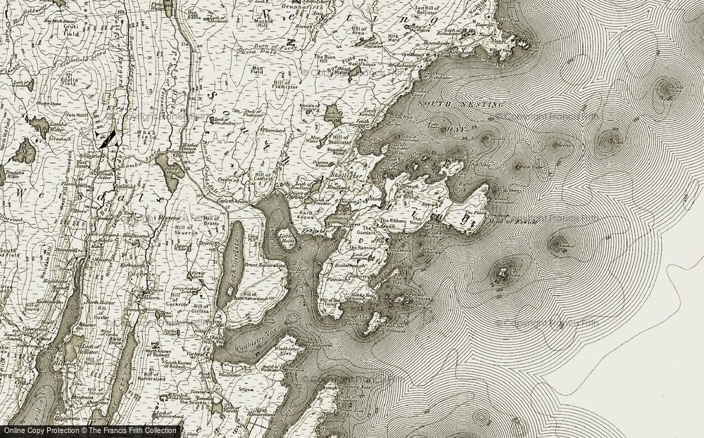 Old Map of Vassa, 1911-1912 in 1911-1912