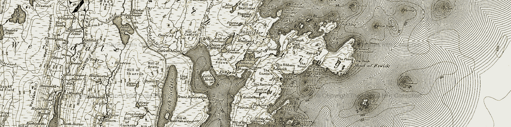 Old map of Vassa in 1911-1912