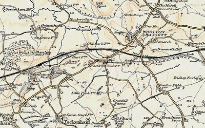 Old map of Vastern in 1898-1899