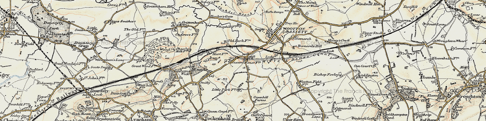 Old map of Vastern in 1898-1899