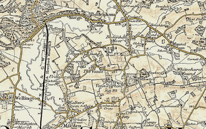 Old map of Vauld, The in 1899-1901